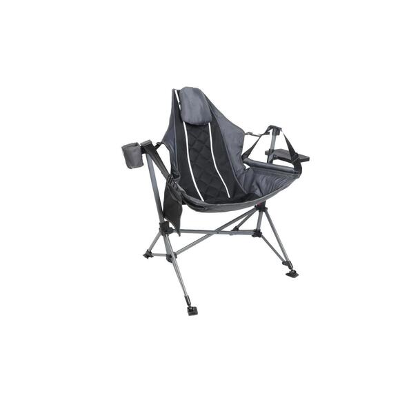 Ozark Trail Swing Hammock Chair, Black Grey, Portable - Picture 2 of 9